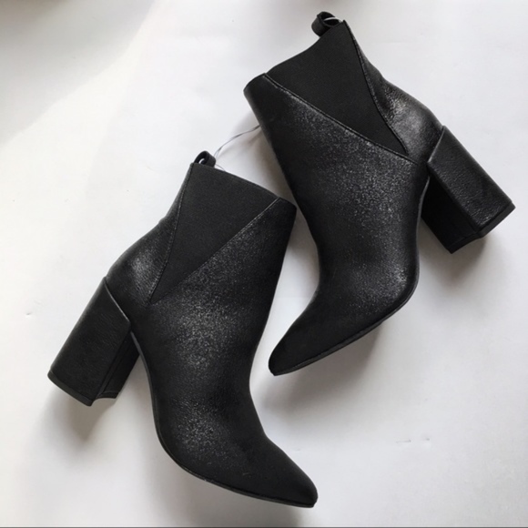 A New Day Nikita Metallic Pointed Boots Black - Picture 2 of 7